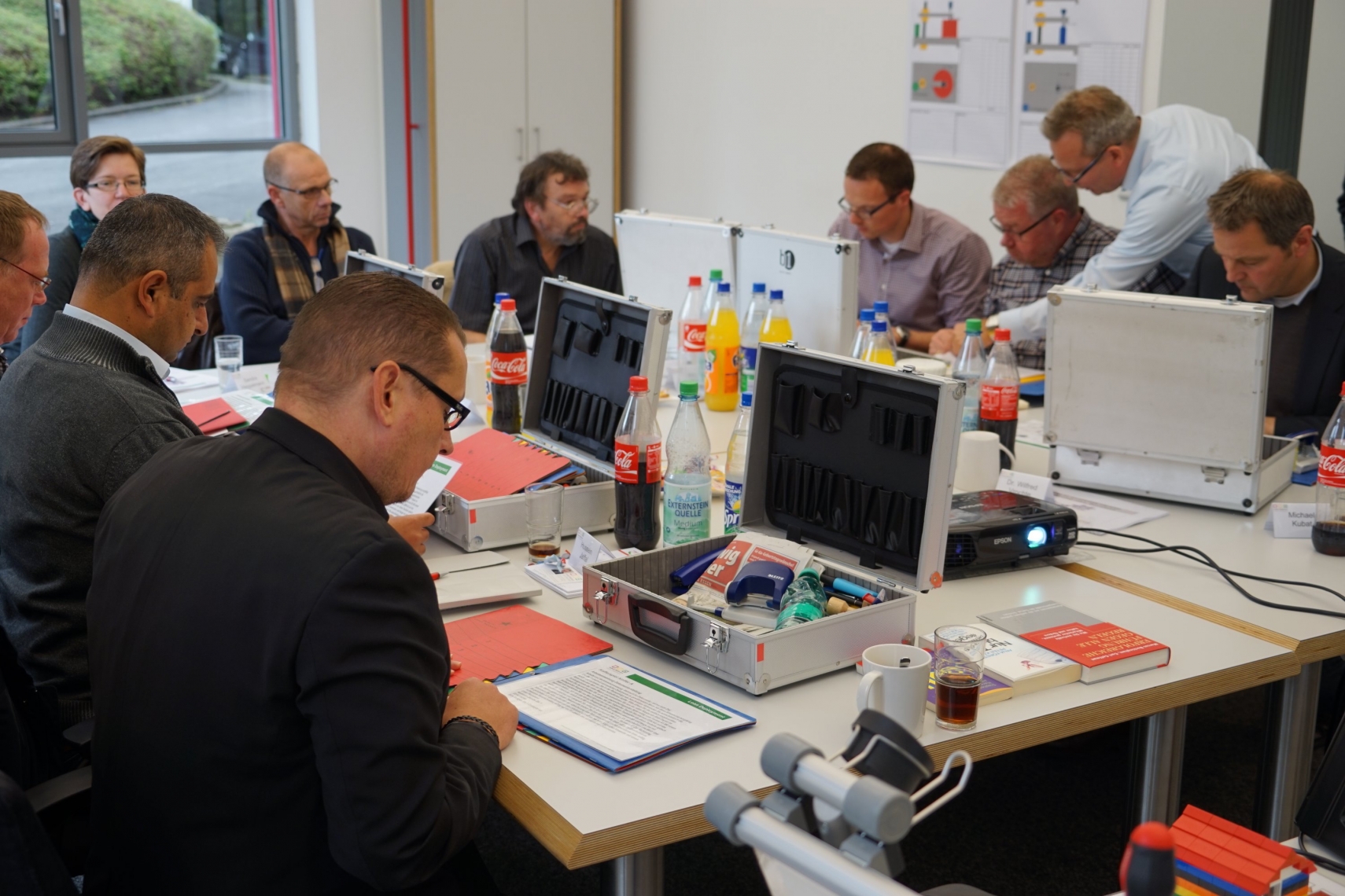 Workshop-Gruppe mit Lean Training